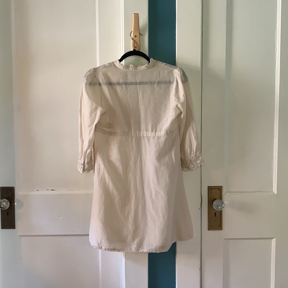 JOIE Ivory White Lace Embroidered Dress, Flaws, XS - Picture 2 of 8